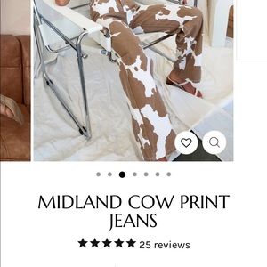 12th tribe cow print pants